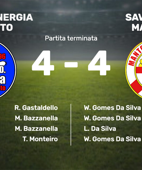 OLYMPIA ROVERETO-SAVIATESTA MANTOVA 4-4