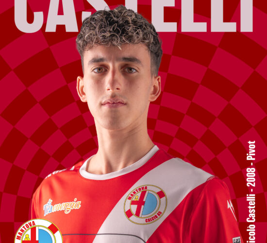 Nicolo' Castelli pivot classe 2008, sempre pronto a dare il suo contributo alla causa, mettendoci forza, tecnica e colpi di classe, il Mantova per lui è al primo posto.