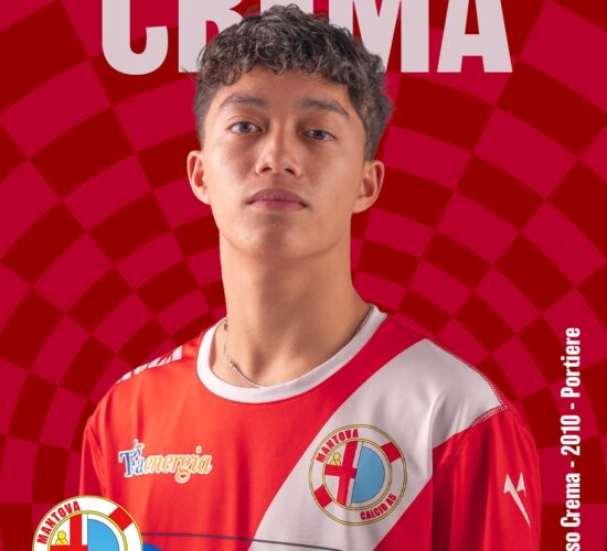 Tommaso Crema portiere classe 2010, ultimo arrivato in casa virgiliana, da due stagioni si è perfettamente calato nel gruppo, facendosi trovare sempre pronto nel momento del bisogno, con ottimi risultati!